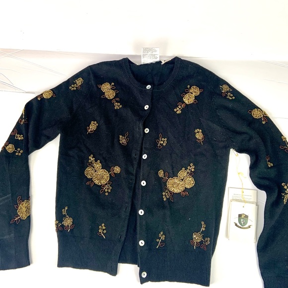 💥SALE💥 Berkeley Cashmere Black Beated Sz S P - Picture 6 of 15